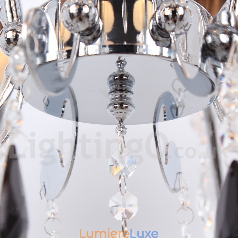Lustre contemporain à 8 lumières en cristal K9 de style bougie