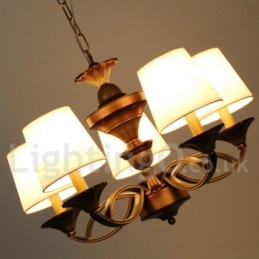 Lustre rétro à 5 lumières de style bougie