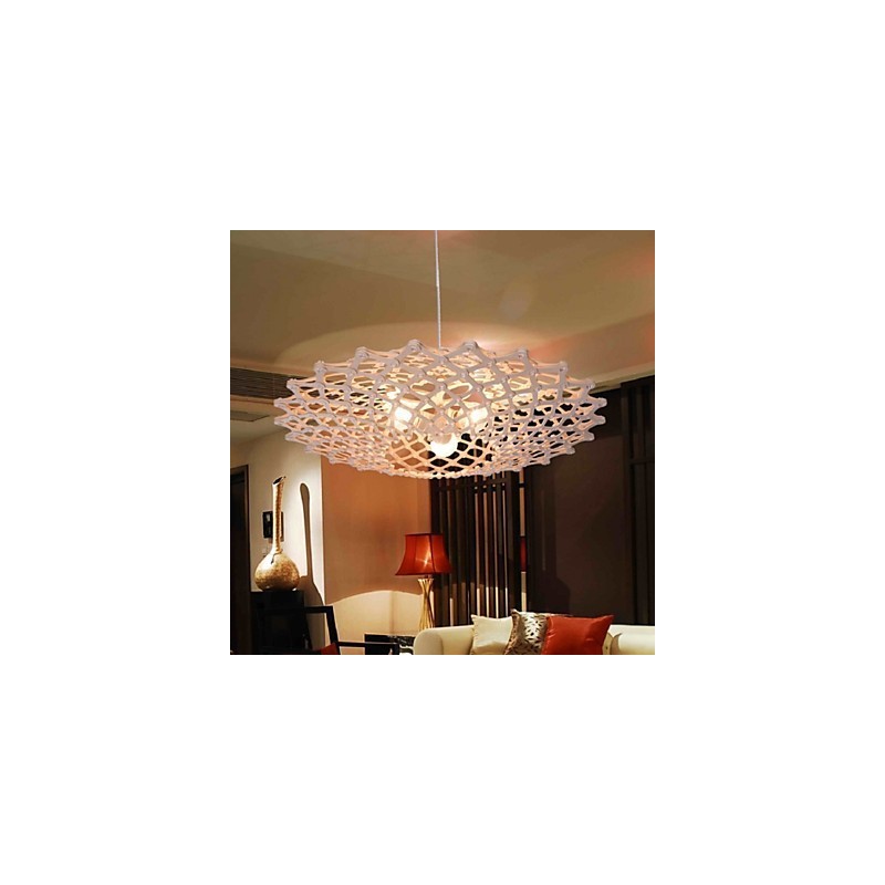 Lustre en bois vintage