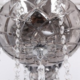 Lustre en cristal K9 à 8 lumières de style bougie
