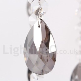 Lustre en cristal K9 à 8 lumières de style bougie