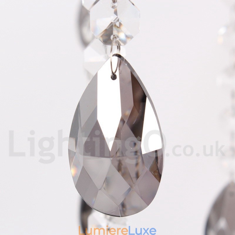 Lustre en cristal K9 à 8 lumières de style bougie