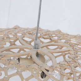 Lustre en bois vintage