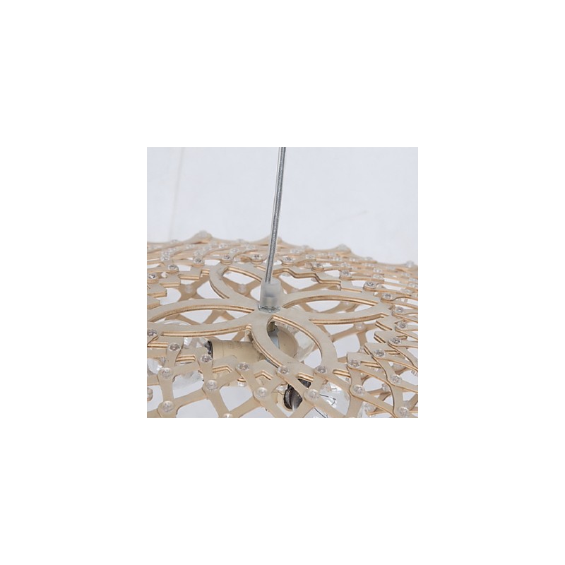 Lustre en bois vintage