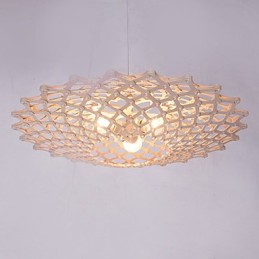 Lustre en bois vintage
