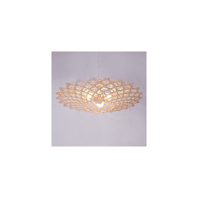 Lustre en bois vintage