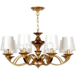 Lustre rustique à 8 lumières de style méditerranéen rétro