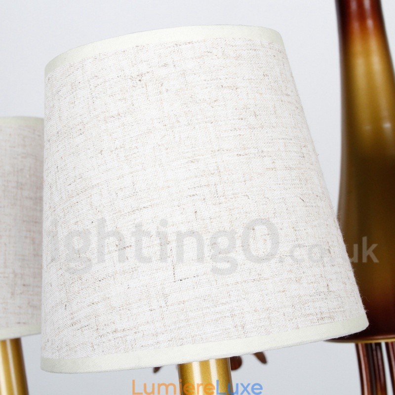 Lustre à 3 lumières de style bougie rustique contemporain moderne