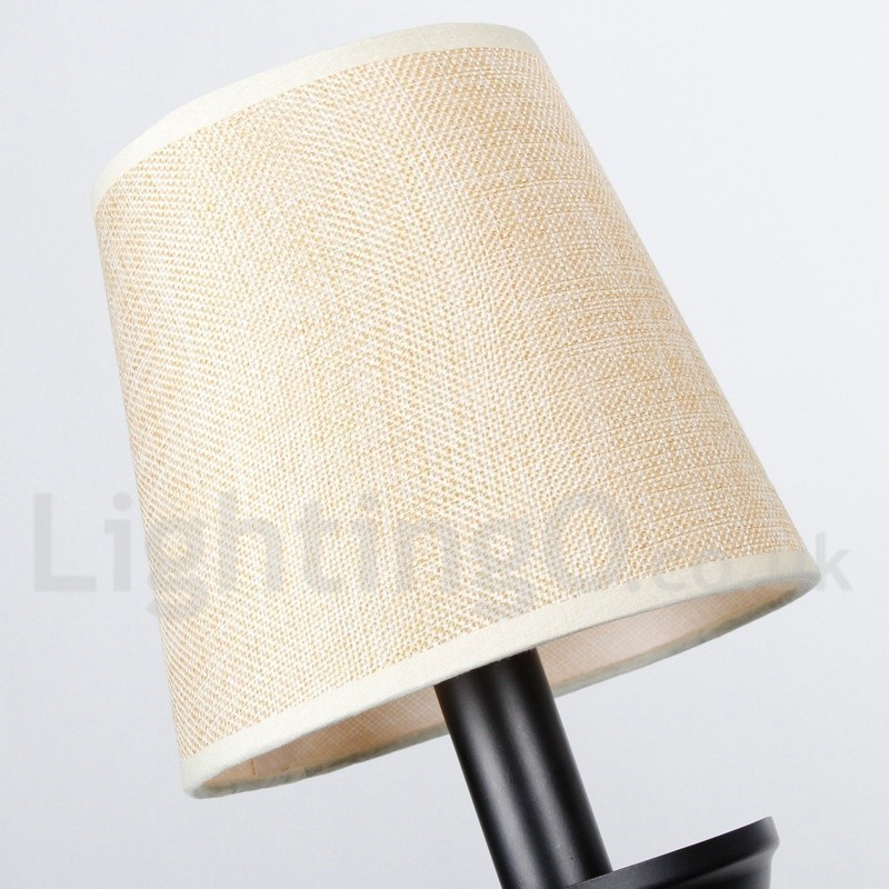 Lustre rustique rétro contemporain à 3 lumières de style bougie