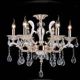 Lampes suspendues en cristal de luxe de style européen en alliage de zinc
