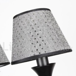 Lustre rustique moderne contemporain rétro noir à 8 lumières de style bougie