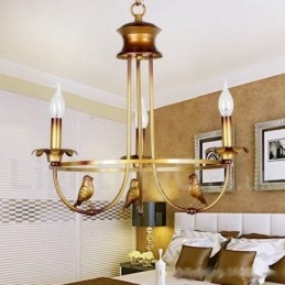Lustre rétro à 3 lumières de style bougie