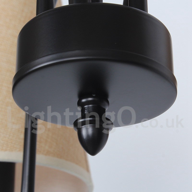 Lustre rétro contemporain à 5 lumières de style bougie