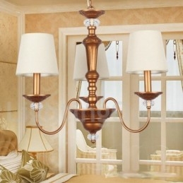 Lustre rétro à 3 lumières de style bougie