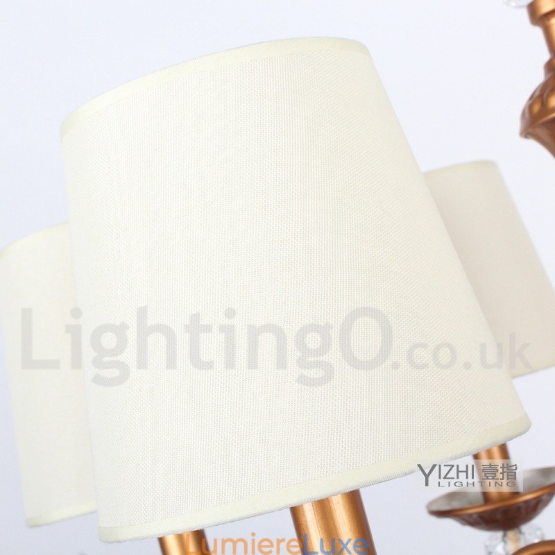 Lustre rétro à 3 lumières de style bougie