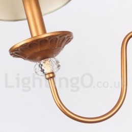 Lustre rétro à 3 lumières de style bougie