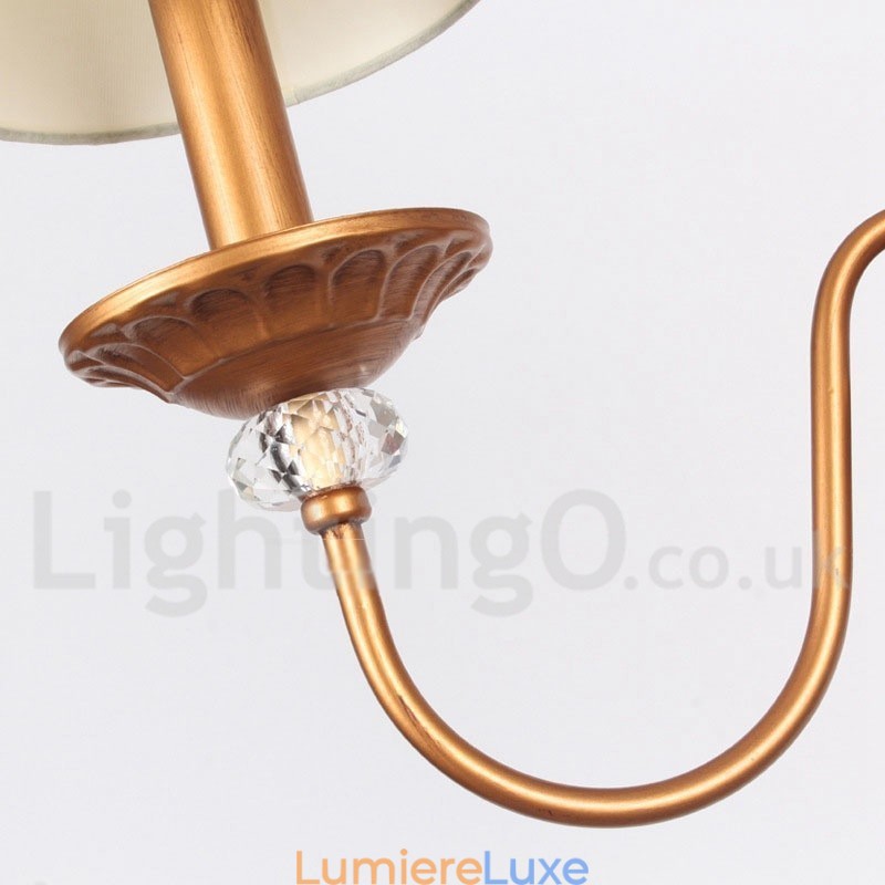 Lustre rétro à 3 lumières de style bougie