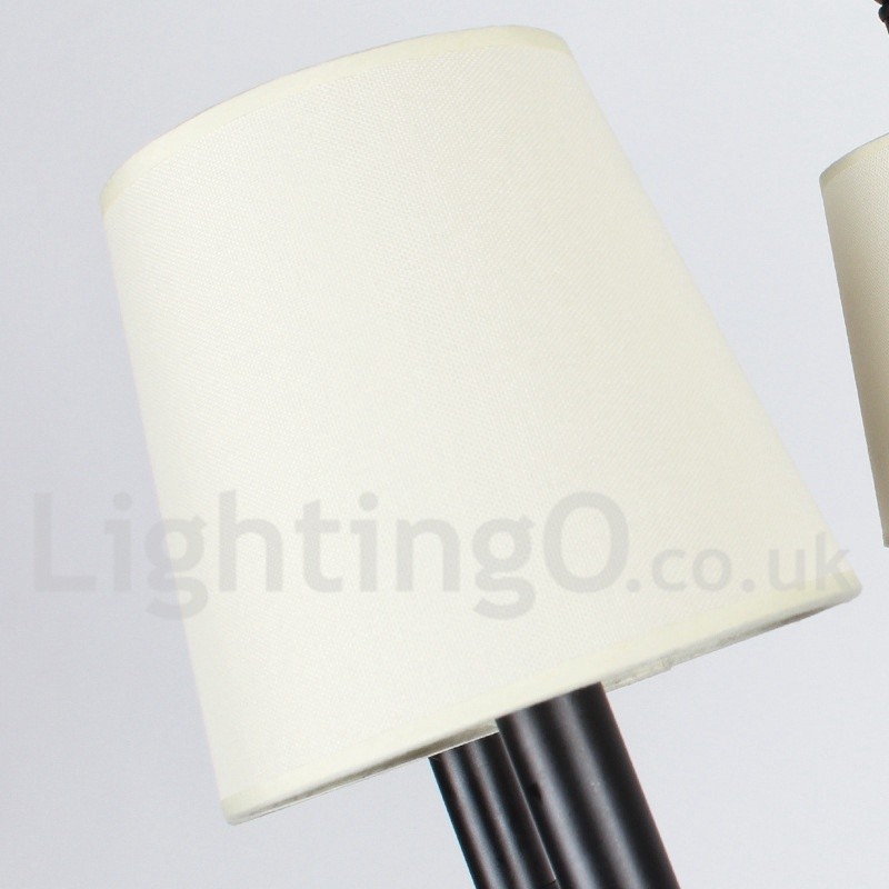 Lustre contemporain moderne à 6 lumières de style bougie
