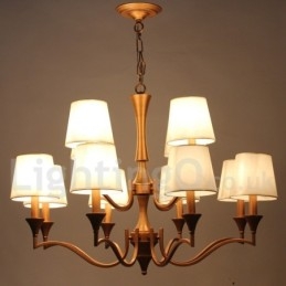 Lustre méditerranéen à 12 lumières de style bougie