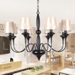 Lustre à 8 lumières de style bougie