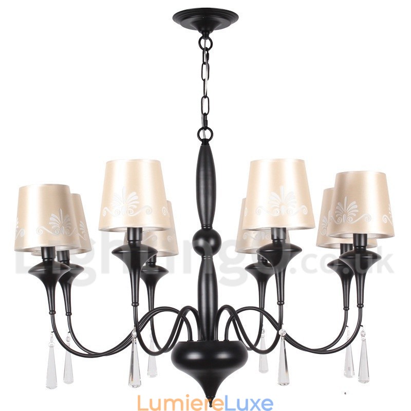 Lustre à 8 lumières de style bougie