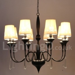 Lustre à 8 lumières de style bougie