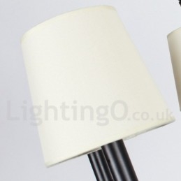 Lustre contemporain moderne à 3 lumières de style bougie