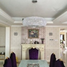 Plafonnier suspendu moderne en cristal K9, lustre d'intérieur, luminaires à tambour