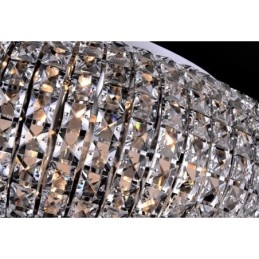 Plafonnier suspendu moderne en cristal K9, lustre d'intérieur, luminaires à tambour