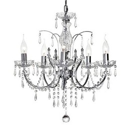 Lustre en cristal élégant à 5 lumières