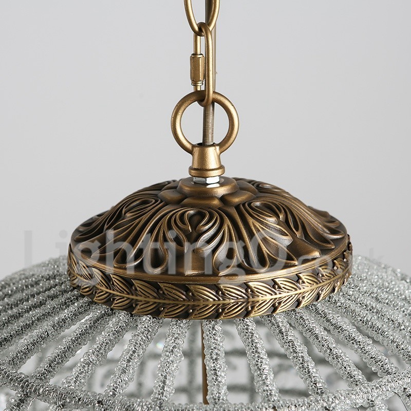 Plafonnier suspendu en cristal K9 moderne Globe, lustre d'intérieur, luminaires à tambour