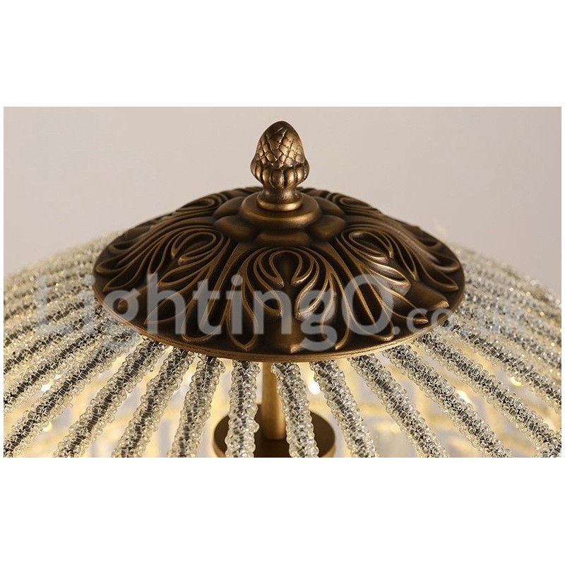 Plafonnier suspendu en cristal K9 moderne Globe, lustre d'intérieur, luminaires à tambour