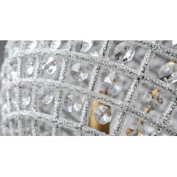 Plafonnier suspendu en cristal K9 moderne Globe, lustre d'intérieur, luminaires à tambour