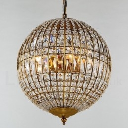 Plafonnier suspendu en cristal K9 moderne Globe, luminaire d'intérieur, luminaire décoratif de plafond