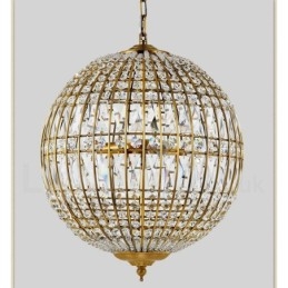 Plafonnier suspendu en cristal K9 moderne Globe, luminaire d'intérieur, luminaire décoratif de plafond