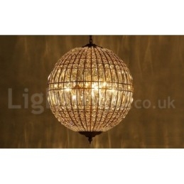 Plafonnier suspendu en cristal K9 moderne Globe, luminaire d'intérieur, luminaire décoratif de plafond