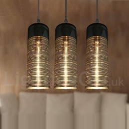 Lampe à suspension européenne en verre pour salon