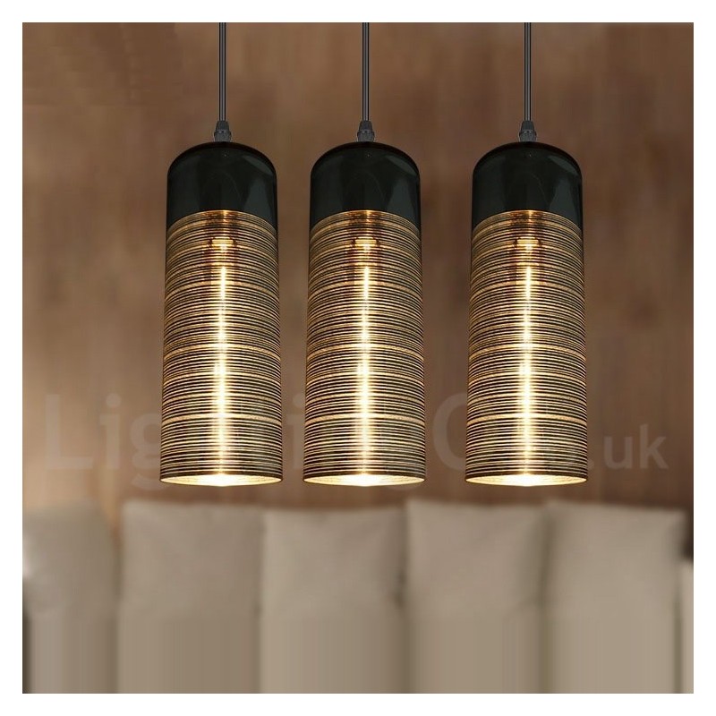 Lampe à suspension européenne en verre pour salon