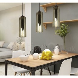 Lampe à suspension européenne en verre pour salon