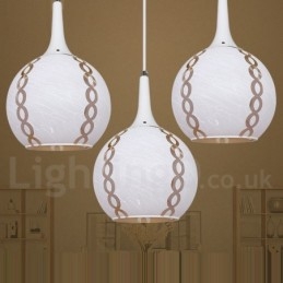 Suspension en verre de style contemporain moderne