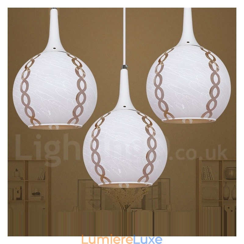 Suspension en verre de style contemporain moderne