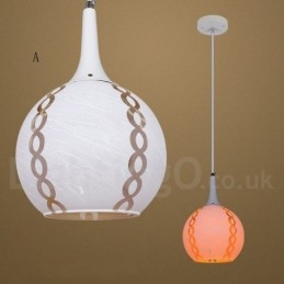 Suspension en verre de style contemporain moderne
