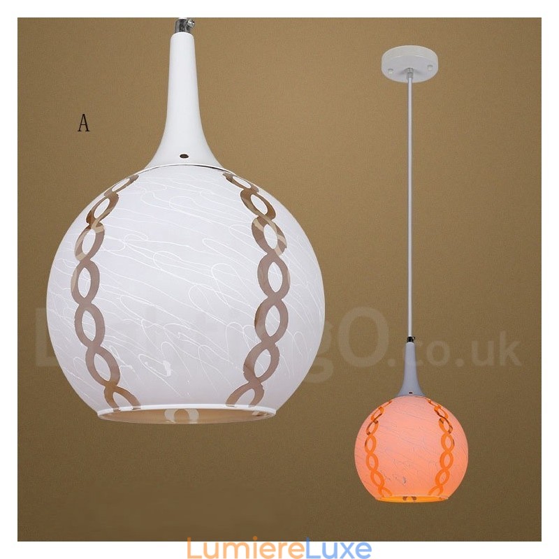 Suspension en verre de style contemporain moderne