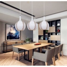 Suspension en verre de style contemporain moderne