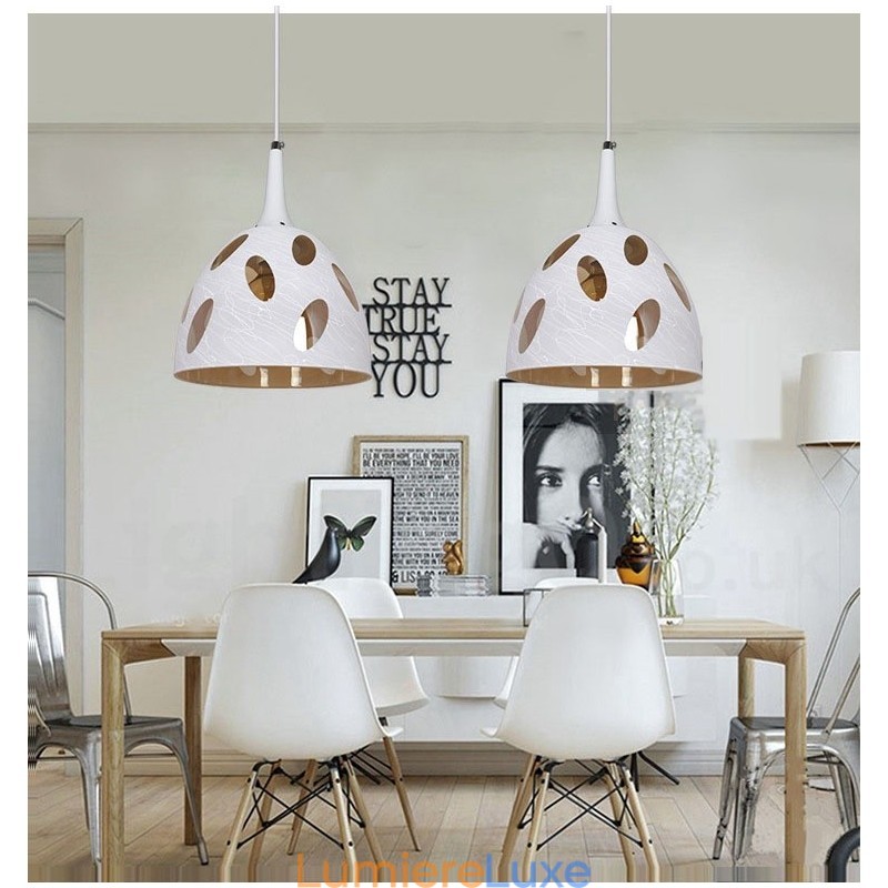 Suspension en verre de style contemporain moderne