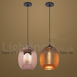Suspension en verre rustique Lampe suspendue de café européenne