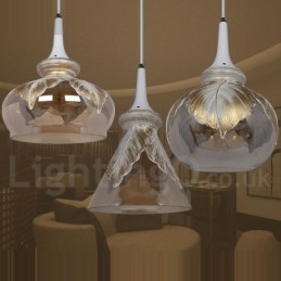 Suspension en verre de style européen moderne et contemporain