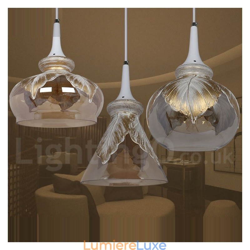 Suspension en verre de style européen moderne et contemporain