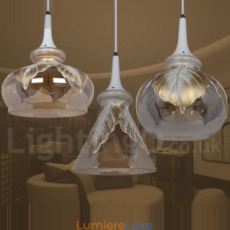 Suspension en verre de style européen moderne et contemporain Suspension en verre de style européen moderne et contemporain