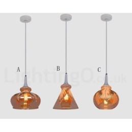 Suspension en verre de style européen moderne et contemporain